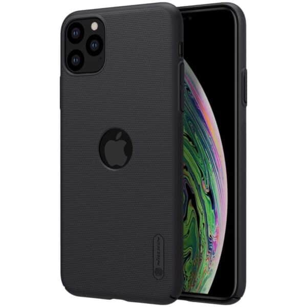 ⁦iPhone11ProMax- Nillkin Super Frosted Shield Case with Logo cutout -Black⁩ - الصورة ⁦3⁩