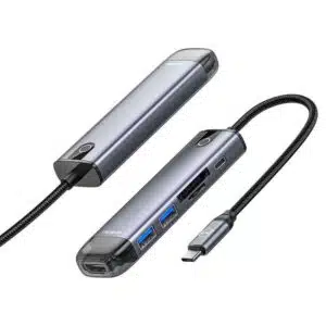 Mcdodo HU-7740 6-in-1 4K 100W USB-C HUB (Grey)