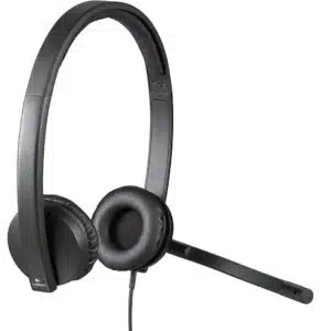 Logitech® H570e USB Wired Stereo Headset 981-000575 (Black)