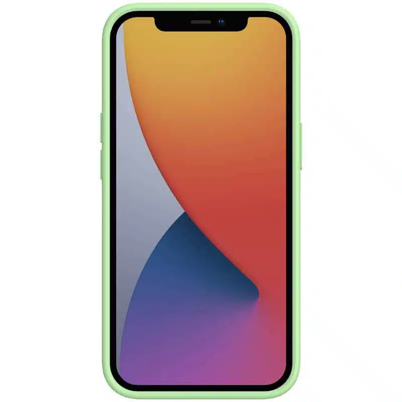 iPhone13ProMax- Nillkin CamShield Silky Magnetic Silicone Case -Mint Green - Image 2