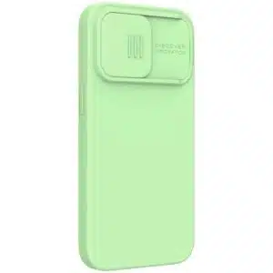 iPhone13ProMax- Nillkin CamShield Silky Magnetic Silicone Case -Mint Green - Image 3
