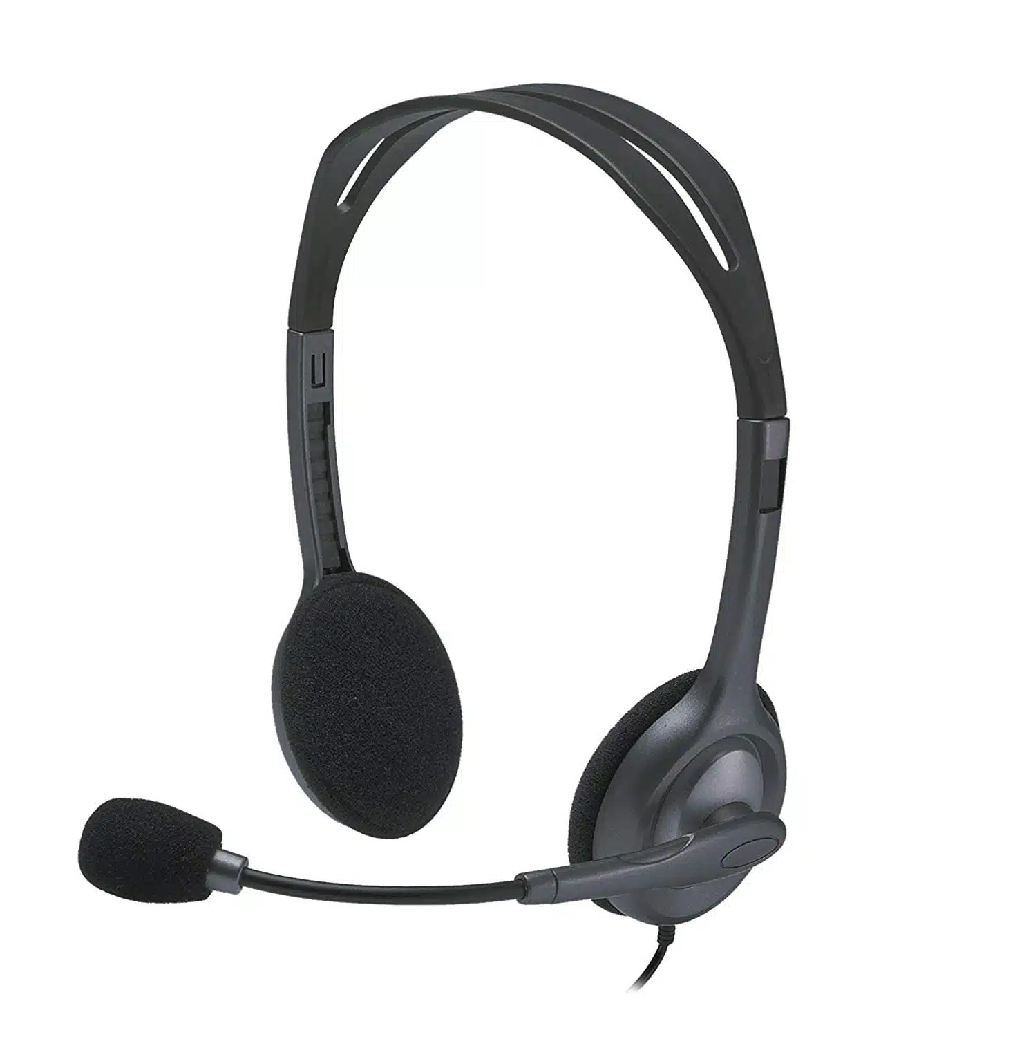 Open Box Logitech® H111 3.5mm Wired Stereo Headset 981-000593 (Black)