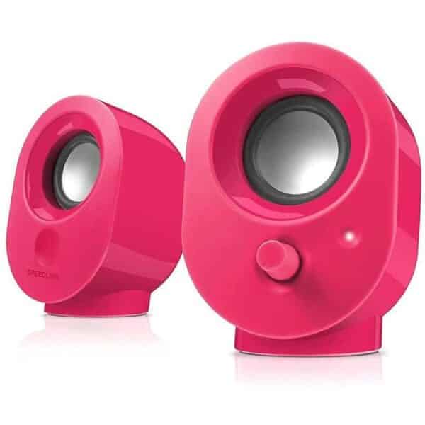 Speedlink SL-8001 SNAPPY 4W USB Stereo Speakers -Berry