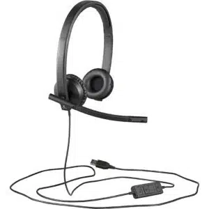 Alternative view of Logitech® H570e USB Wired Stereo Headset 981-000575 (Black)