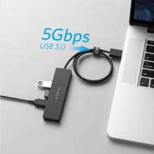 Anker 4 Port Ultra Slim USB3.0 Data HUB A7516016 Black 1