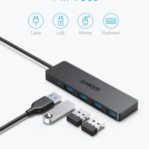 Anker 4 Port Ultra Slim USB3.0 Data HUB A7516016 Black 2