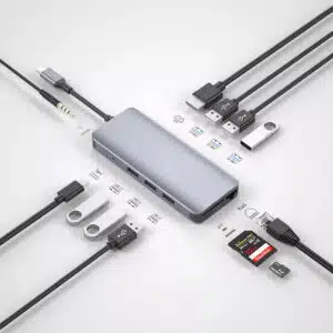 Alternative view of WiWU Alpha 12-in-1 USB-C HUB (Grey)