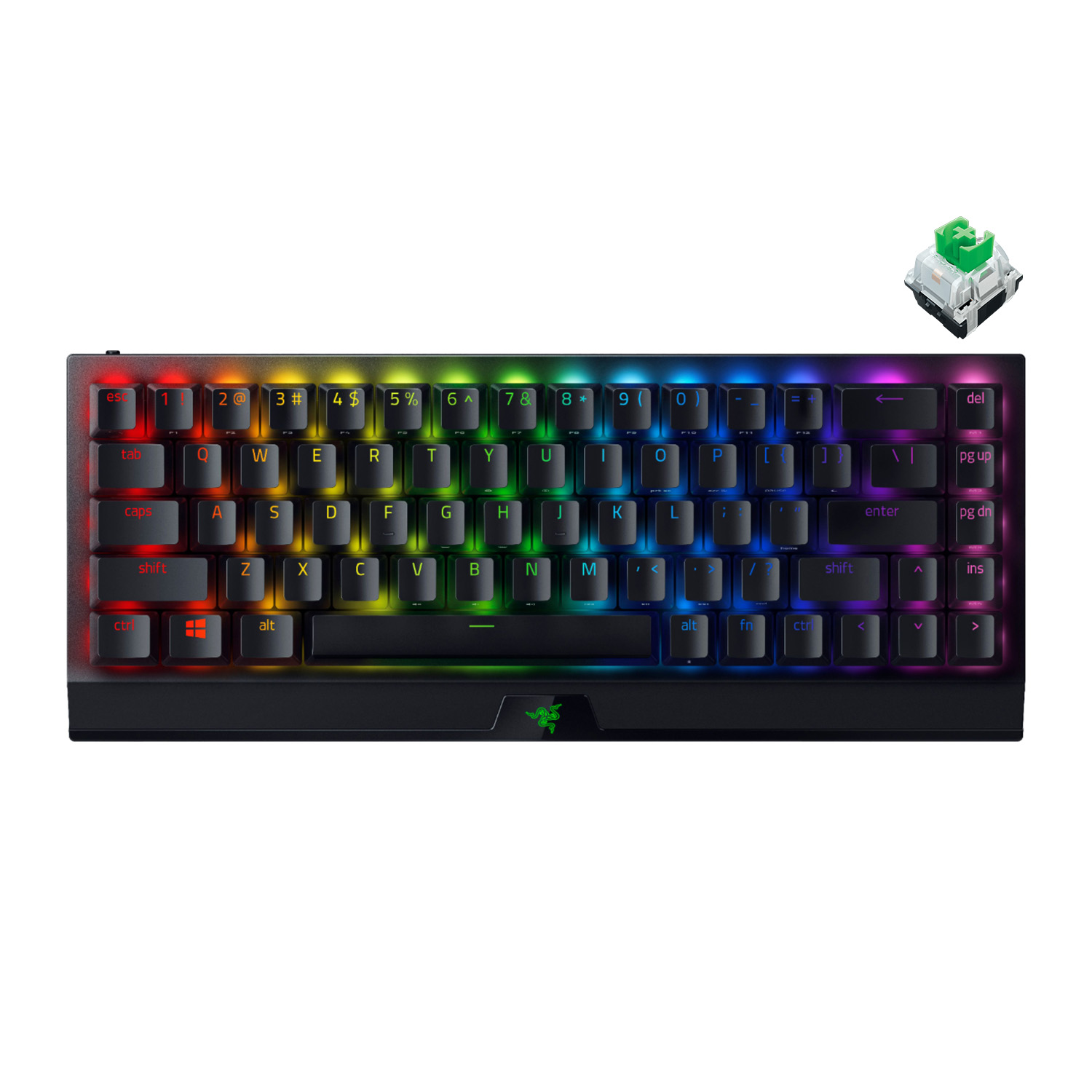 NKEY R3 RGB LED Backlit Mechanical Gaming Keyboard Balck 