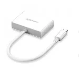 Alternative view of UGREEN 30843 MM123 USB-C to HDMI and VGA Converter 15cm (White)