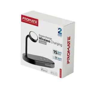Alternative view of PROMATE WavePower Supercharge Wireless Charging Station (Black)