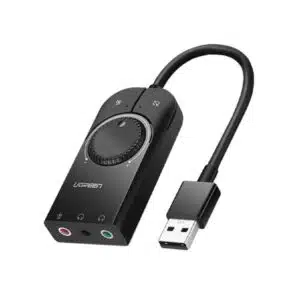 Alternative view of UGREEN 40964 CM129 USB External Stereo Sound Adapter (Black)