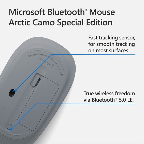 Microsoft 1929 Bluetooth Mouse -White Camo - Image 6