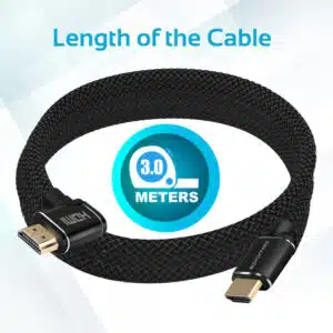 Alternative view of PROMATE ProLink4K1-500 Right Angled 4K HDMI Cable 5.0m (Black)