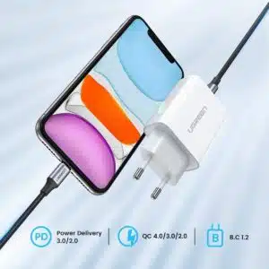 Alternative view of UGREEN 60450 CD137 20W USB-C PD Fast Charger (White)