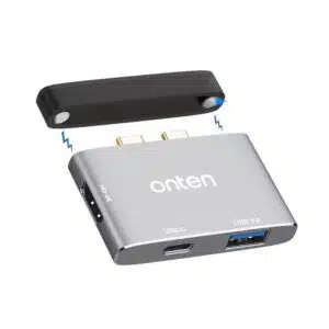 Onten OTN-9177S Dual USB-C to HDTV Converter with USB 3.0 and PD Charging