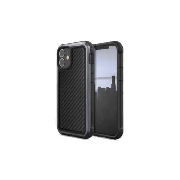 iPhone12Mini- X-Doria RAPTIC LUX -Black Carbon Fiber