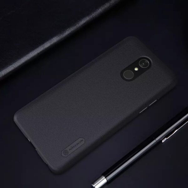 LG Q7- Nillkin Super Frosted Shield Back Case -Black - Image 5