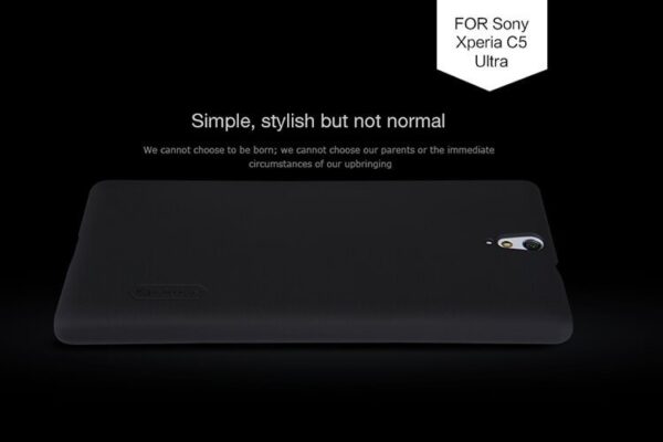 Sony C5Ultra Nillkin Super Frosted Shield Back Case Black 4