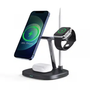 WiWU M8 Power Air 4-in-1 15W Wireless Charger (Black)