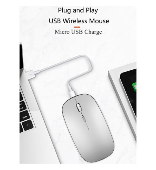 WiWU WM101 Wimice Dual Mode Wireless Mouse Silver 3