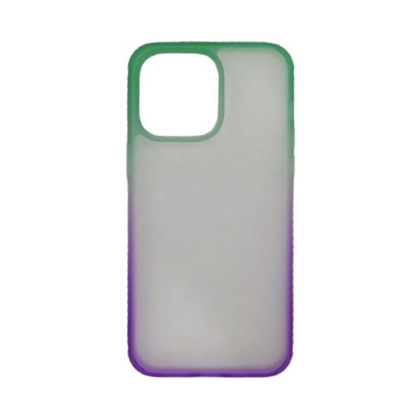 iPhone14ProMax RAIGOR INVERSE Clara Series Back Case Green Purple