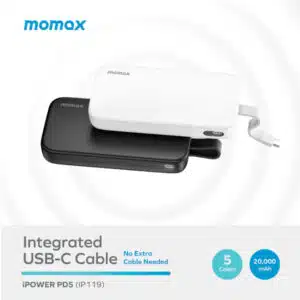 momax IP119W iPower PD5 20000mAh 22.5W Battery Pack (White) - Image 4