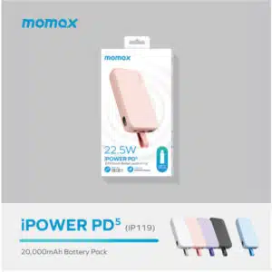 momax IP119W iPower PD5 20000mAh 22.5W Battery Pack (White) - Image 7