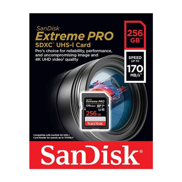 SanDisk Extreme PRO SDXC UHC-I CARD 256GB 170MB/s SDDXXY-256G-GN4IN