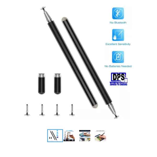 COTEetCI 62002-BK Triangle Double Sided Capacitor Pen -Black