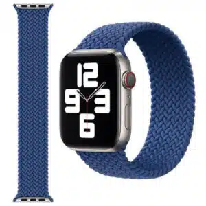 Apple Watch 42/44/45/49mm COTEetCI WH5306-AB-157 W60 Nylon Braided Watch Band (Atlantic Blue)