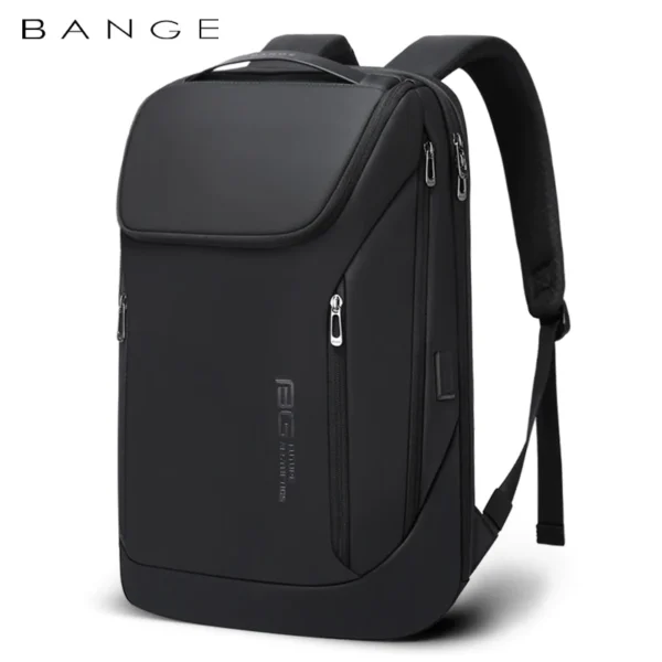 BANGE 2517 LEIYING Leather Backpack -Black