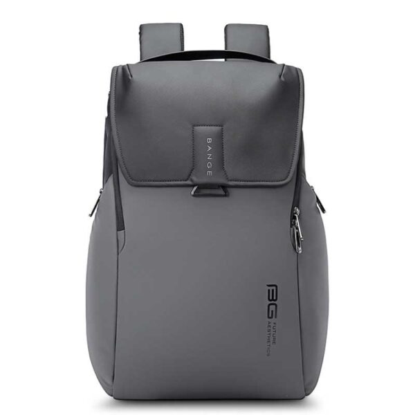 BANGE 2581 LEIYING Leather Backpack -Grey