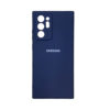 SAMSUNG Note20Ultra Leather Silicone Back Cover Dark Blue