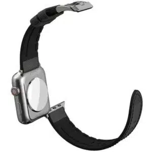 Alternative view of Apple Watch 42/44/45/49mm X-doria HYBRID Leather Band 1 (Black)