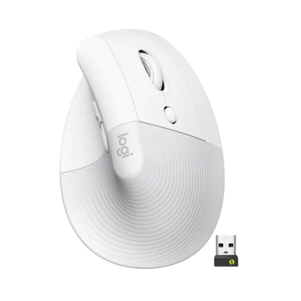 Logitech® LIFT Vertical Ergonomic Wireless Mouse Off White