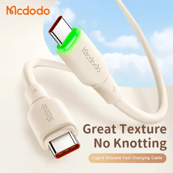 Mcdodo CA 477 65W USB C to USB C 1.2m Data Cable White 1