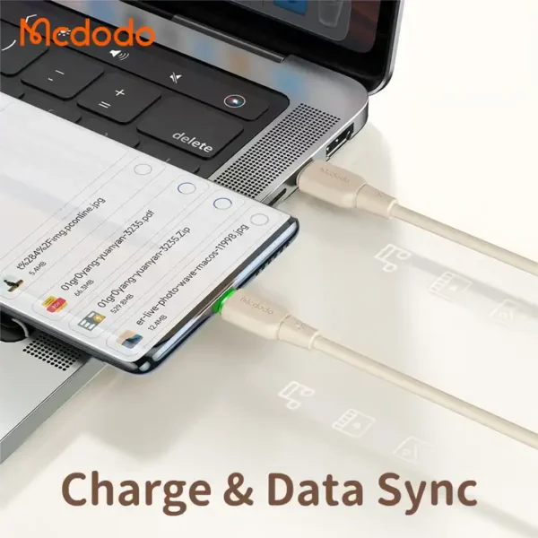 Mcdodo CA 477 65W USB C to USB C 1.2m Data Cable White 2