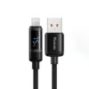 Mcdodo CA 500 3A USB A to Lightning Digital Display 1.2m Data Cable Black 1