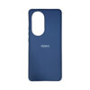 OPPO Reno10 Leather Silicone Back Cover Dark Blue