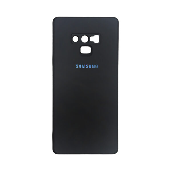SAMSUNG Note9- Leather Silicone Back Cover -Black