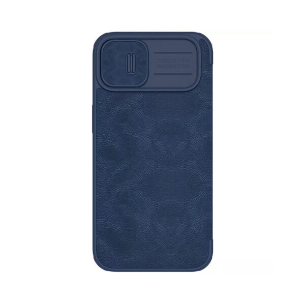 ⁦iPhone14ProMax- Nillkin QIN Pro Flip Case -Blue⁩ - الصورة ⁦2⁩