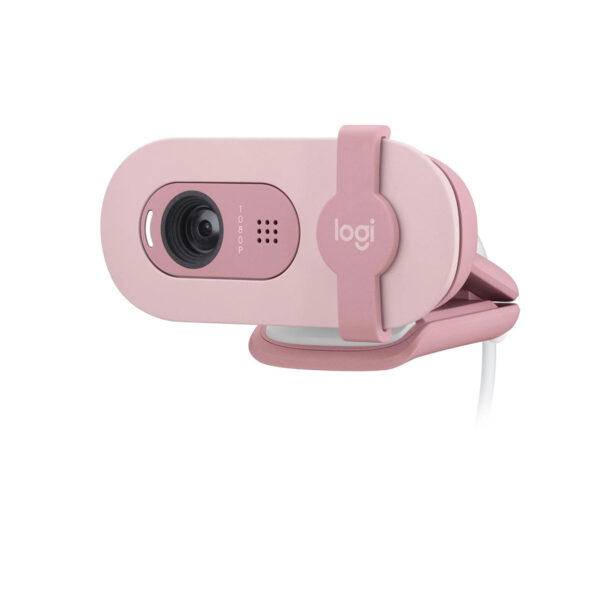 Logitech® BRIO 100 Full HD 1080p Webcam Rose 1