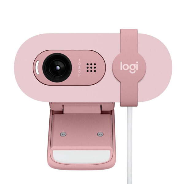 Logitech® BRIO 100 Full HD 1080p Webcam Rose 4