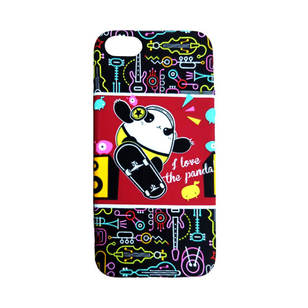 iPhone5- UMKU TPU Back Case -I Love The Panda/Black