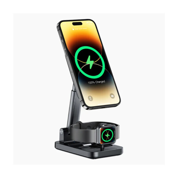 KEEPHONE TECHPOWSTBK 3 in 1 Magnetic Wireless Charging with Tech Power Stand