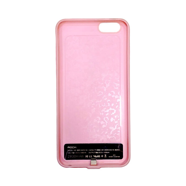 iPhone6Plus ROCK P2 Power Case 2800mAh Pink2