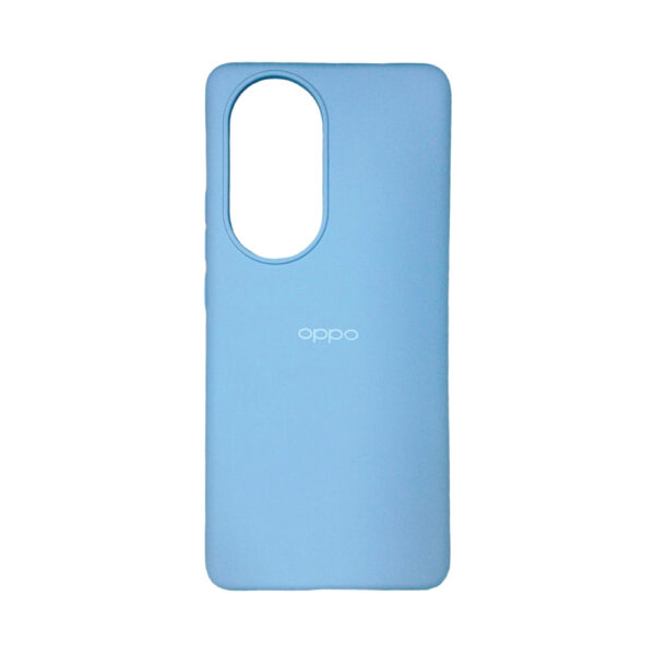 OPPO Reno10 Leather Silicone Back Cover Light Blue