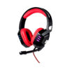 PROMATE Python High Performance Wired Gaming Headset with Extended Microphone -Red
