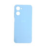 Realme10 Leather Silicone Back Cover Light Blue