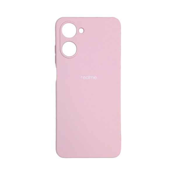 Realme10 Leather Silicone Back Cover Pink